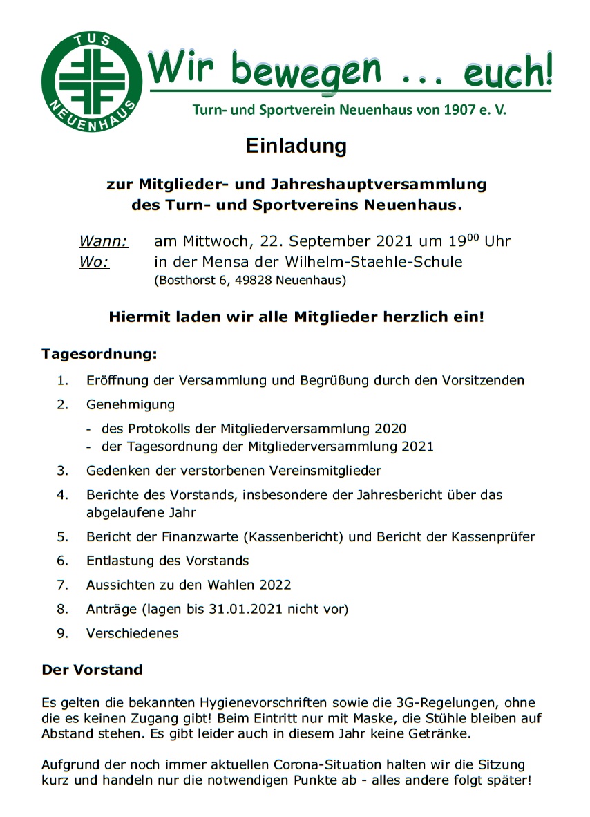 Einladung JHV MV 2021 09 22