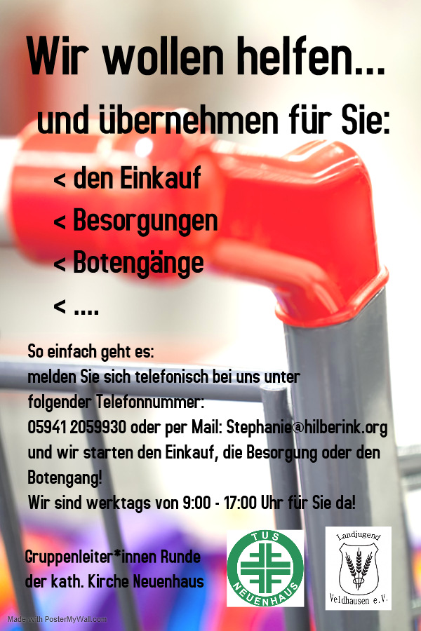 Plakat Hilfsaktion